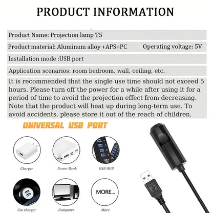 USB Christmas projection light, Christmas deer, Santa Claus, snowman, three light pieces can be switched, creative holiday gifts